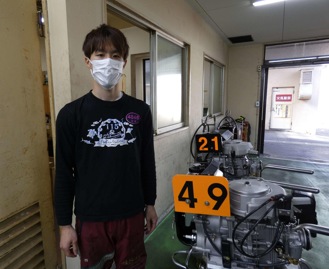 前節のVエンジンをゲットした佐藤駿介。5Rで波乱の展開を見せるか（撮影・前原一樹）