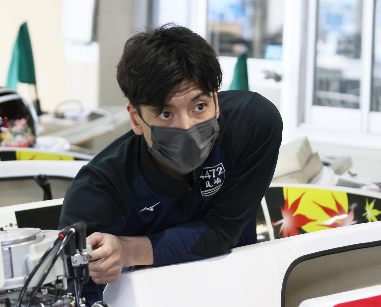 初日は5R1走に全力の尾嶋一広（撮影・加藤孝規）