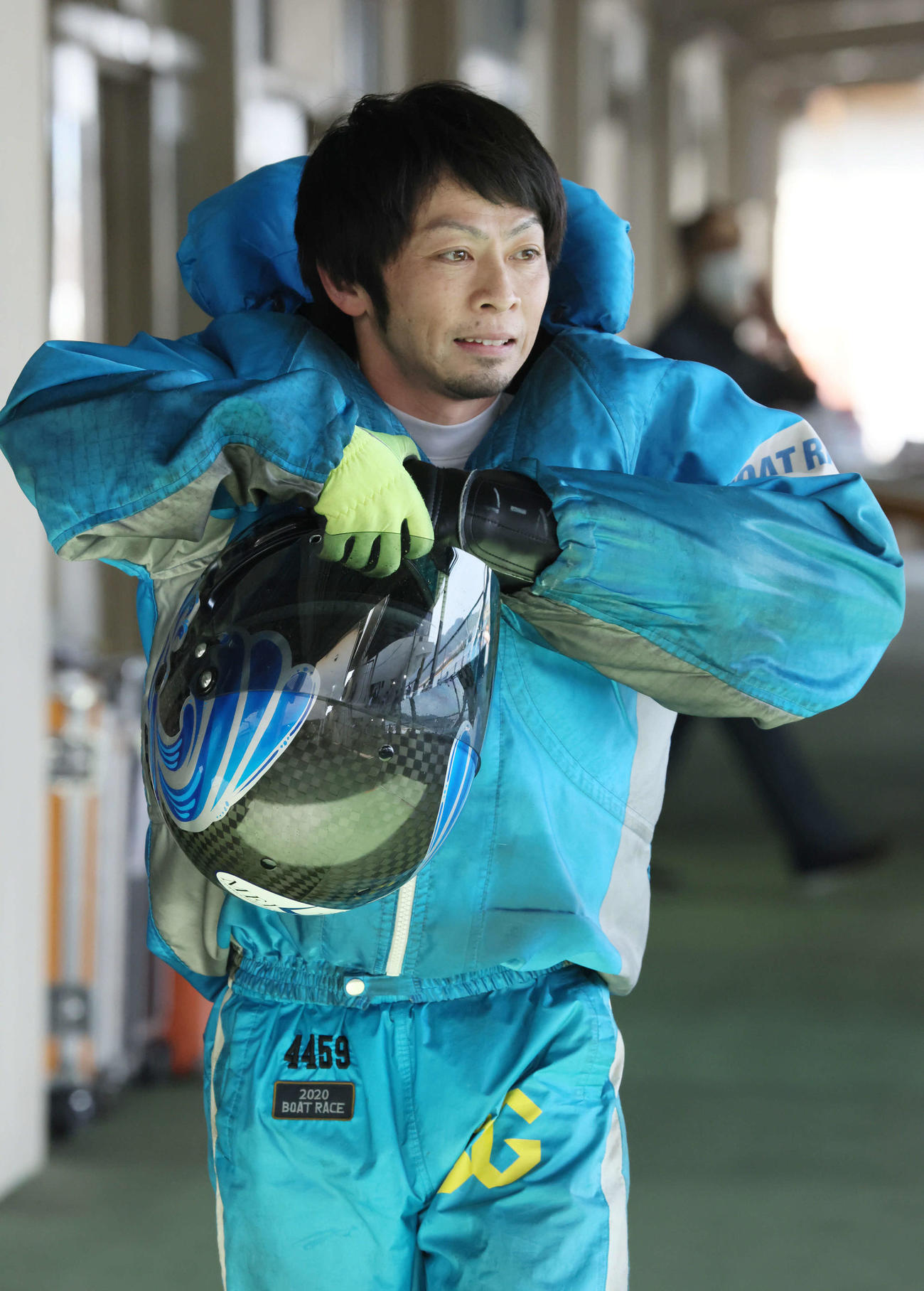 宮島ダイヤモンドカップ5日目　9R 1着4番　片岡雅裕（撮影・加藤孝規）