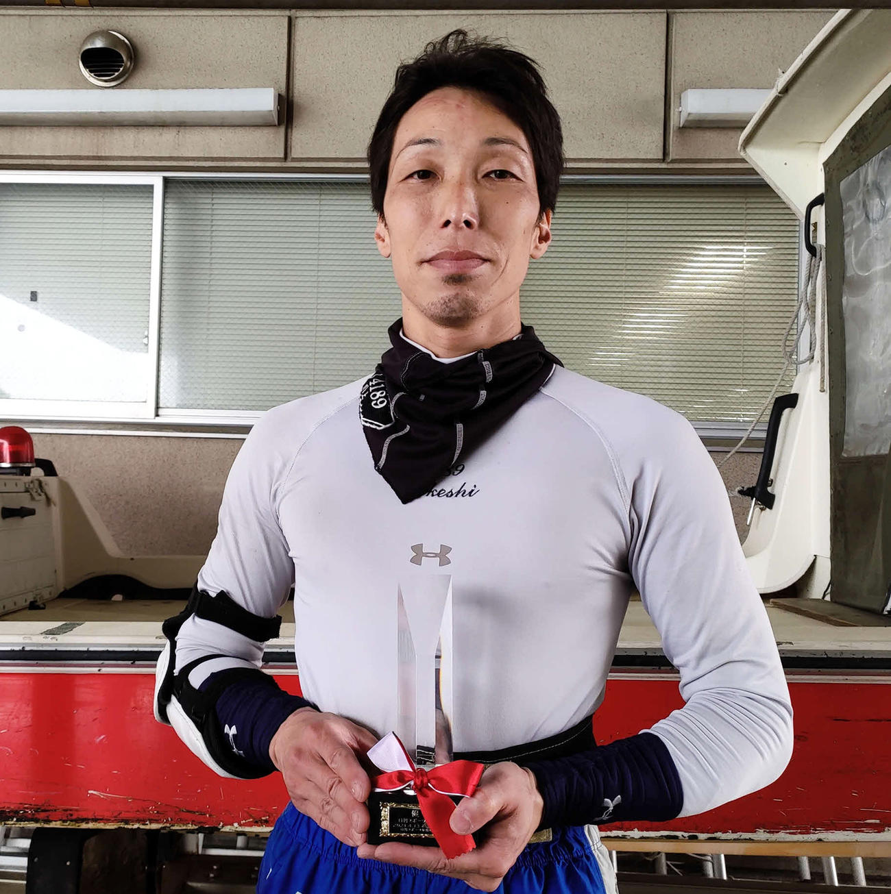 川上剛が3年9カ月ぶりの優勝を飾った（撮影・渕上知）