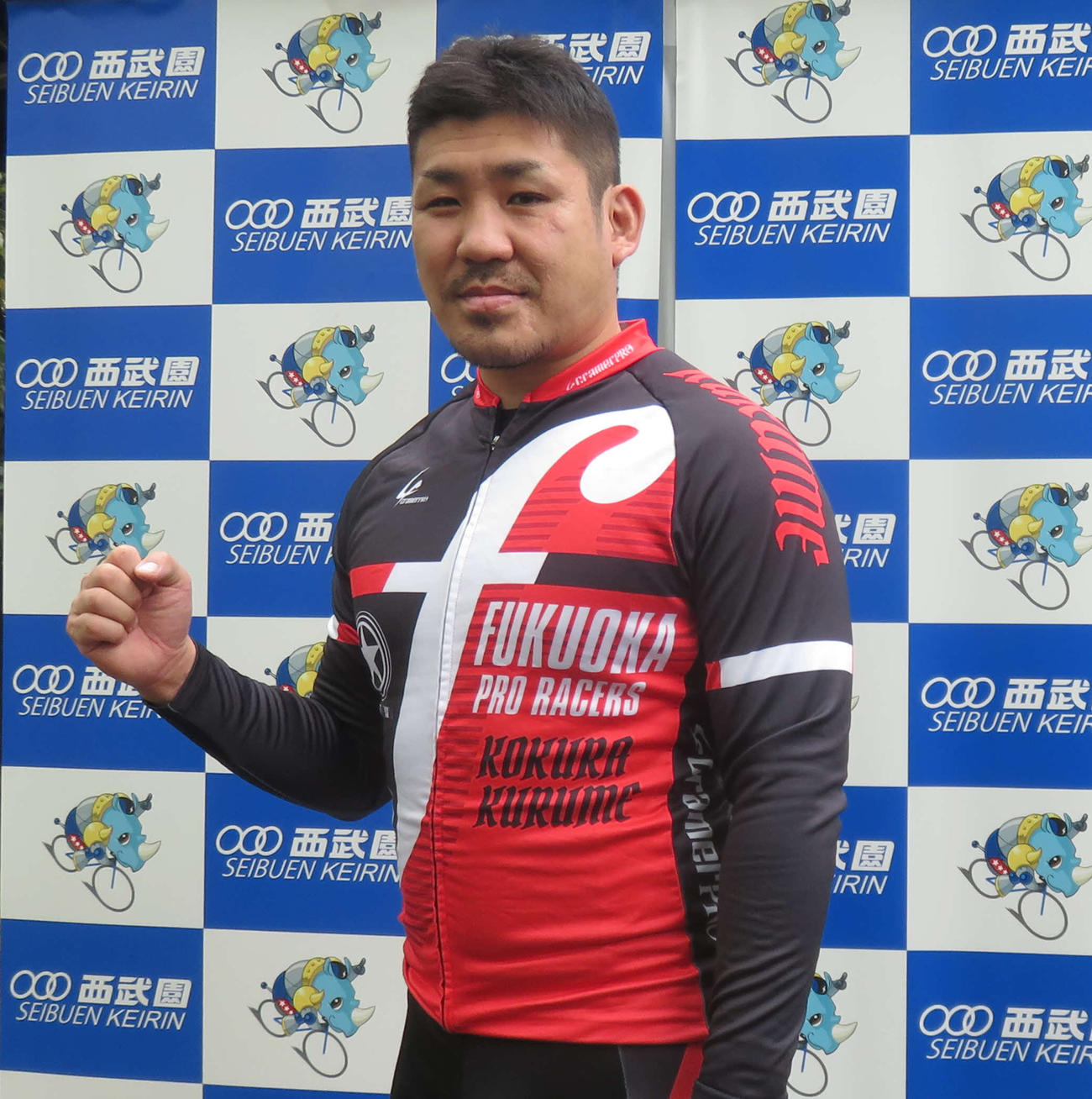 予選3Rを快勝したギャンブルレーサー？　田中誠（撮影・栗田文人）