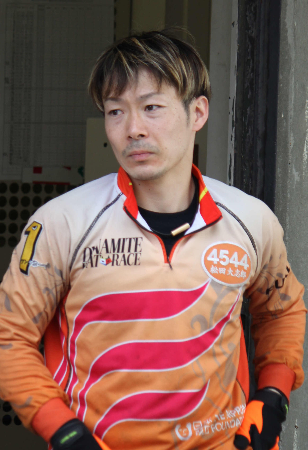 松田大志郎は予選トップの座を明け渡したが機力は節一と胸を張った（撮影・北條直治）