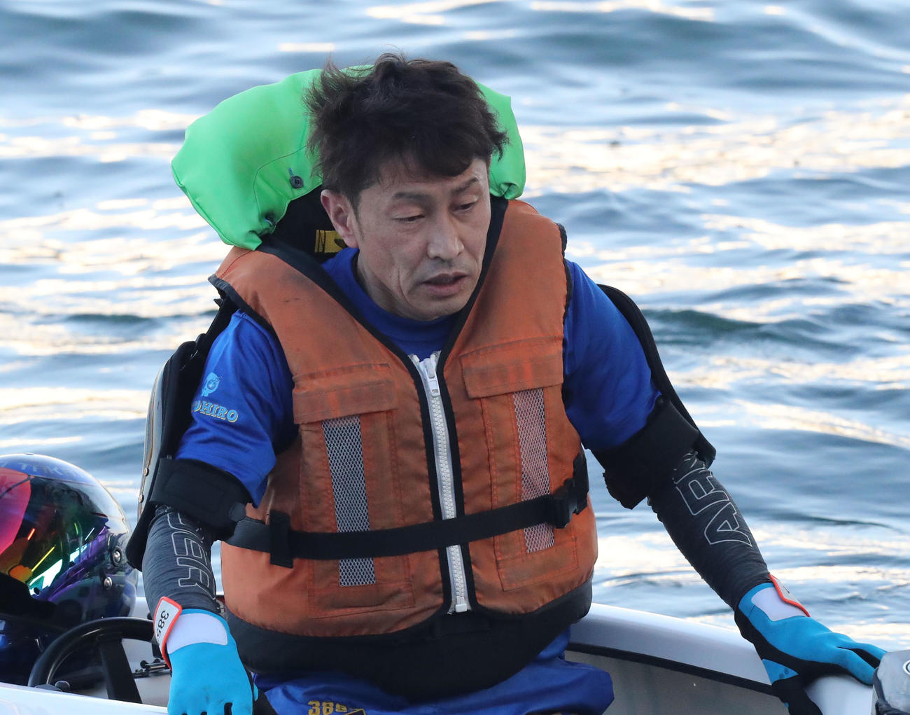 吉川元浩は伸びに手応えを感じたが、ペラ調整に悩む（撮影・屋方直哉）