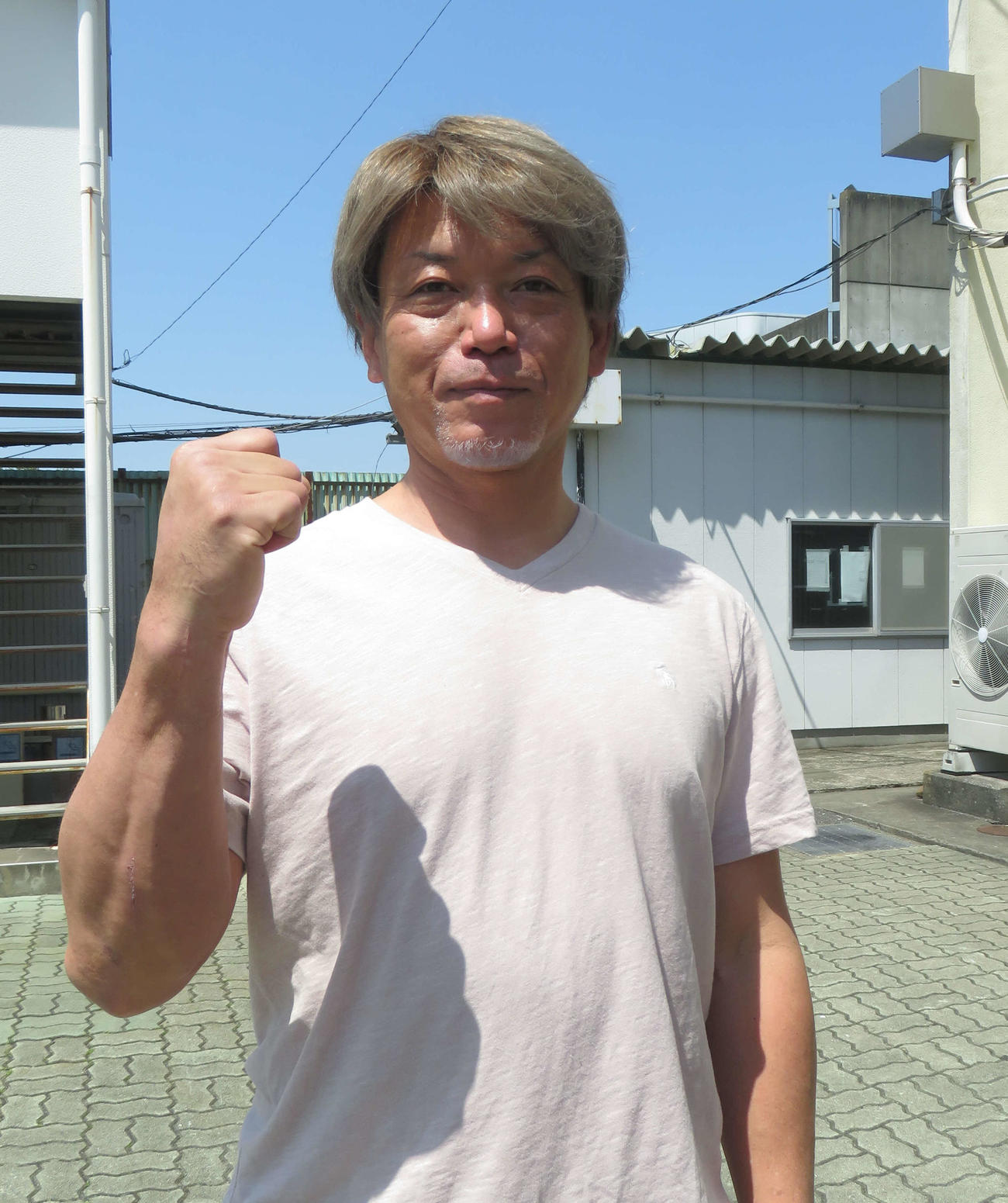前回取手のリベンジに燃えるベテラン岡崎哲昌（撮影・栗田文人）