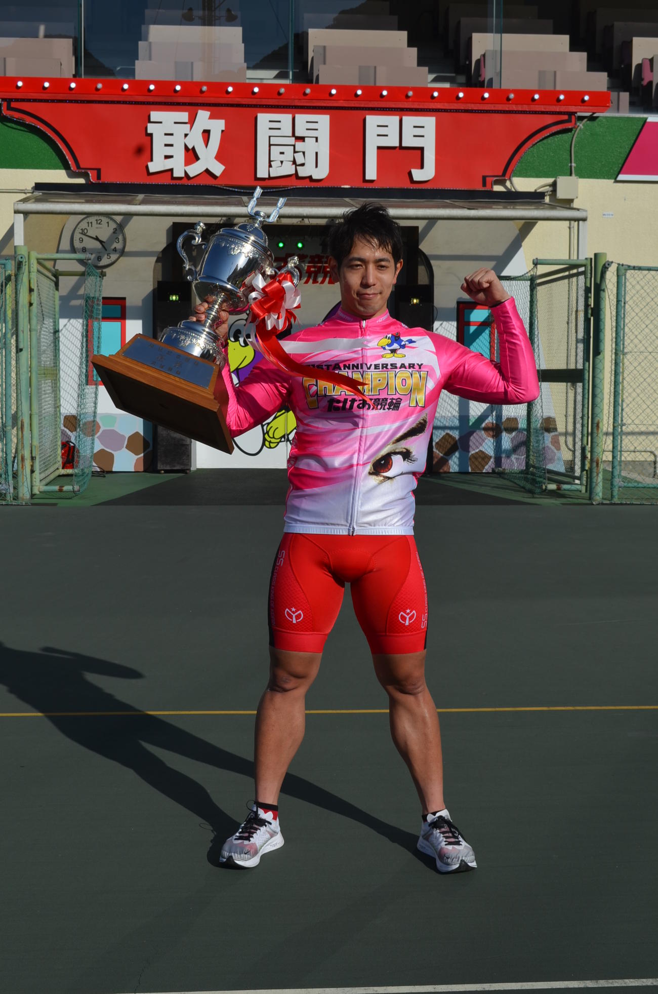 大会連覇を決めた松浦悠士