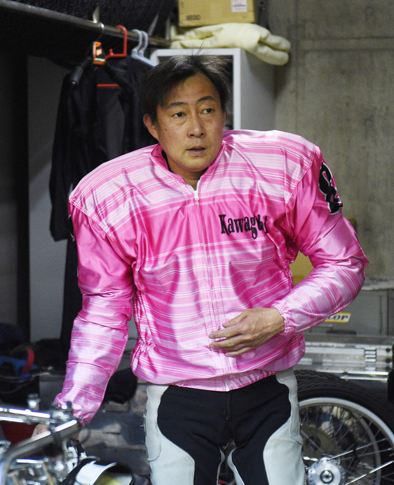 2日目予選1Rで1着の浦田信輔（撮影・柴田隆二）