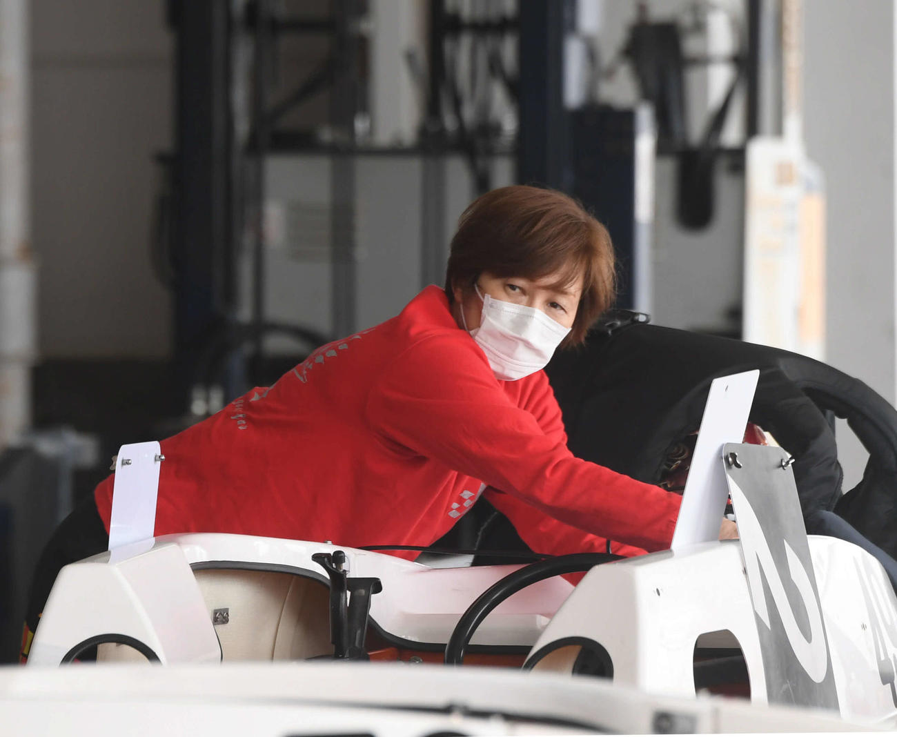 連勝発進を決めた山川美由紀（撮影・滝沢美穂子）
