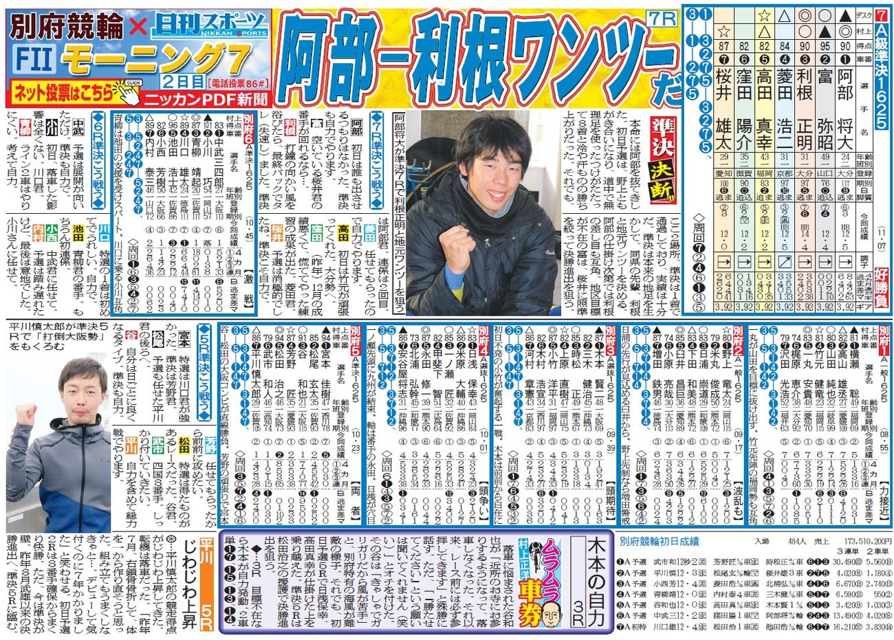 車券作戦に役立つ情報を無料で先取りできる「ニッカンPDF新聞」の一例