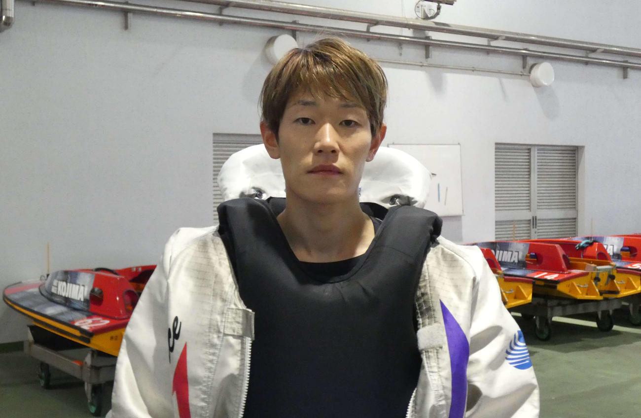 優勝戦1枠に登場する茅原悠紀。足も調整も準備万端。Vゴールを目指す（撮影・前原一樹）