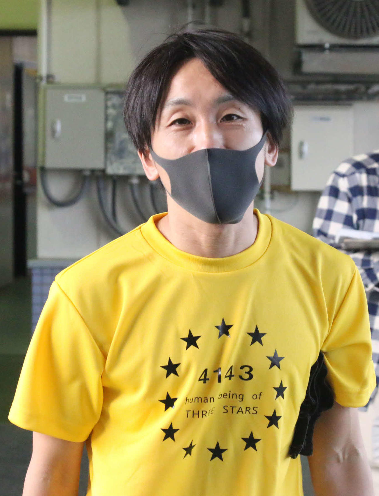 オール3連対の浦田晃嗣が着ているTシャツはオリジナルデザインで選手間でも好評のようだ