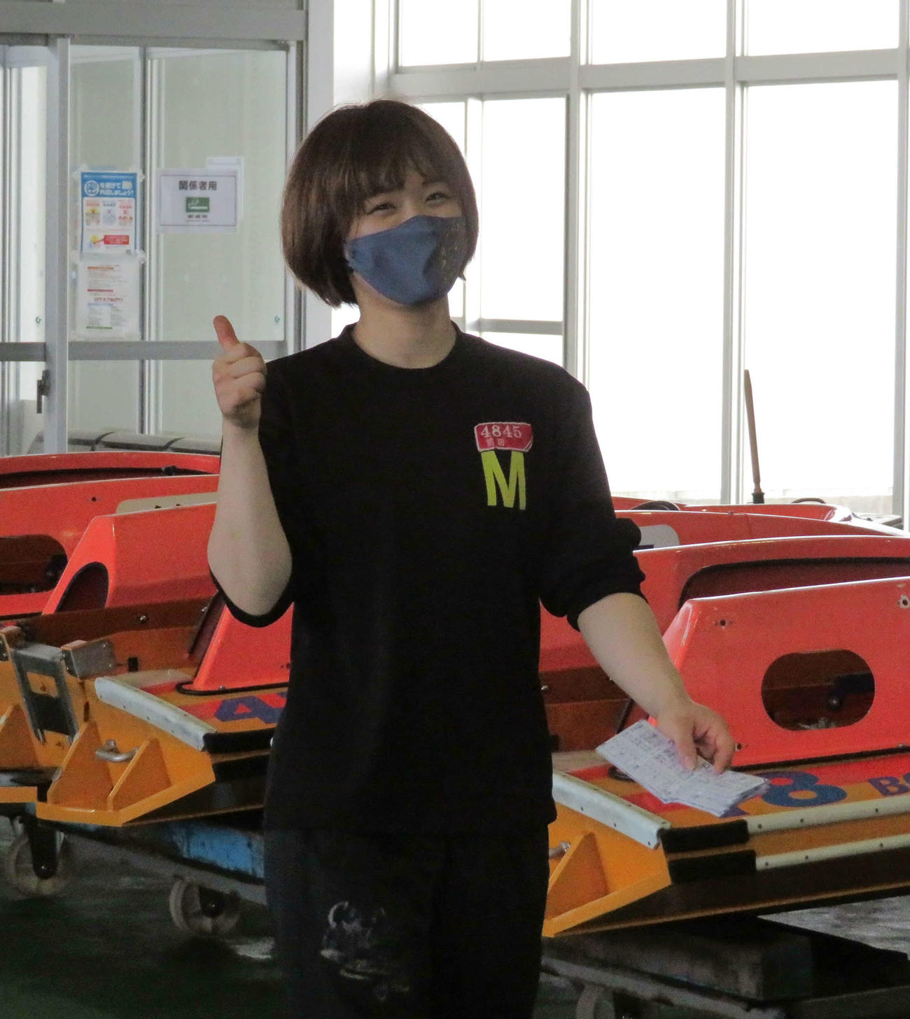 前田紗希が会心のレースに大喜び（撮影・古村亮）
