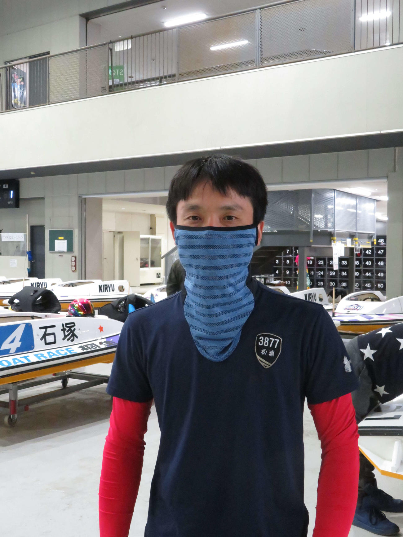 リラックスムード漂う松浦博人が1着ゲットを目指す