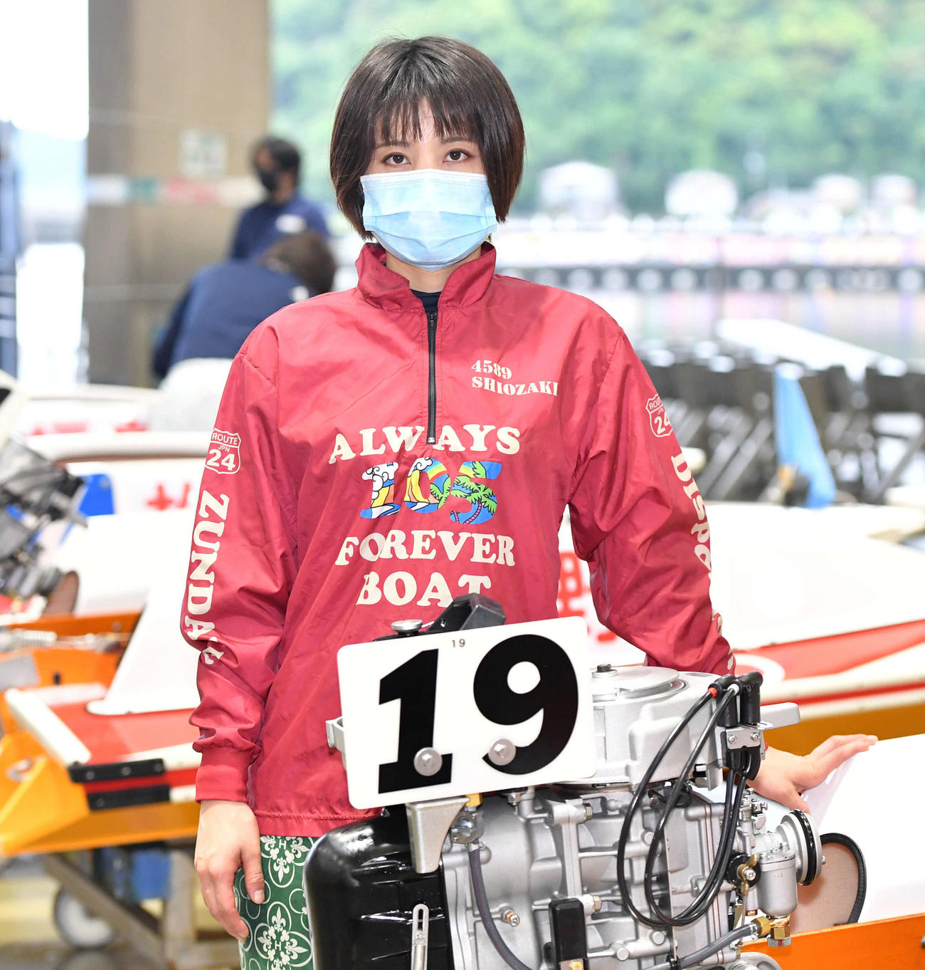 前検を行った塩崎桐加（撮影・岩下翔太）