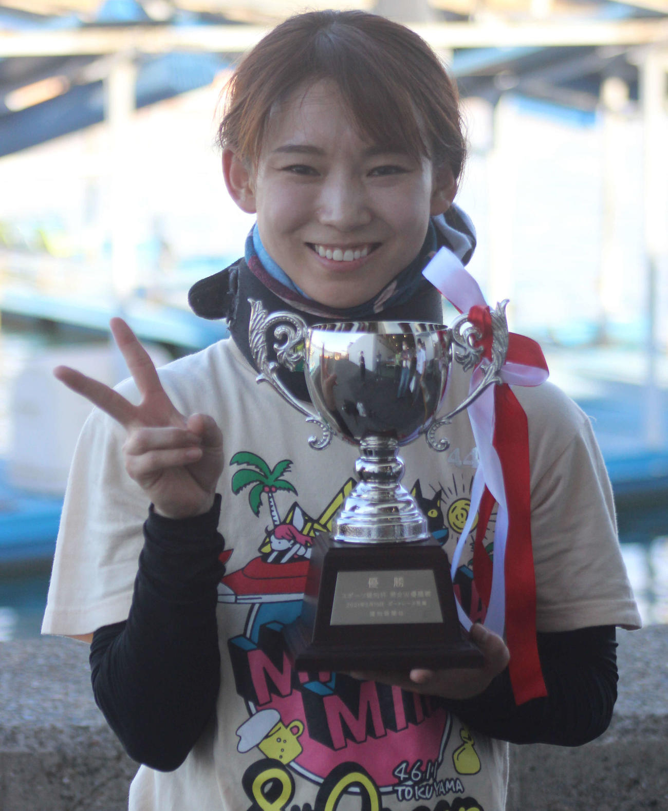 女子優勝戦を逃げて、今年3回目の優勝を決めた守屋美穂