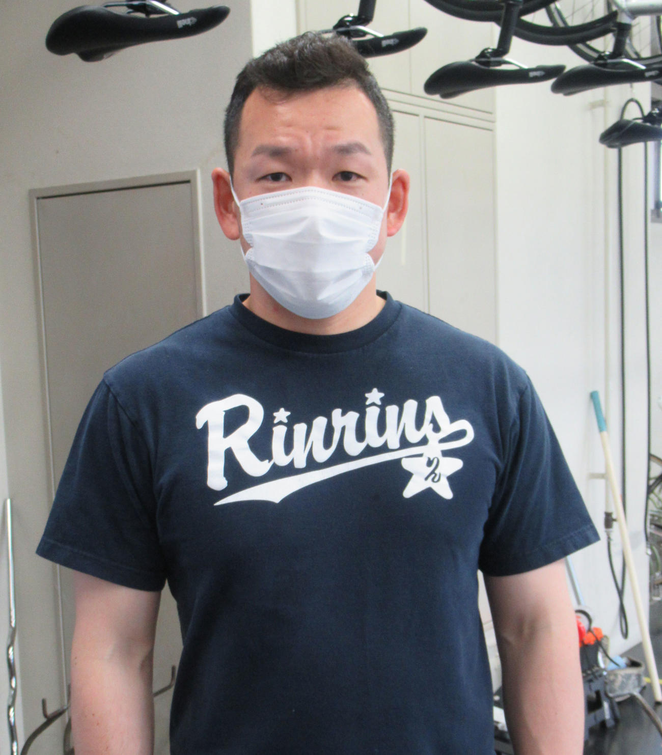 向日町競輪場　田原宥明は予選1Rで河野要と“神奈川連係”を決めた（撮影・岡田晋）