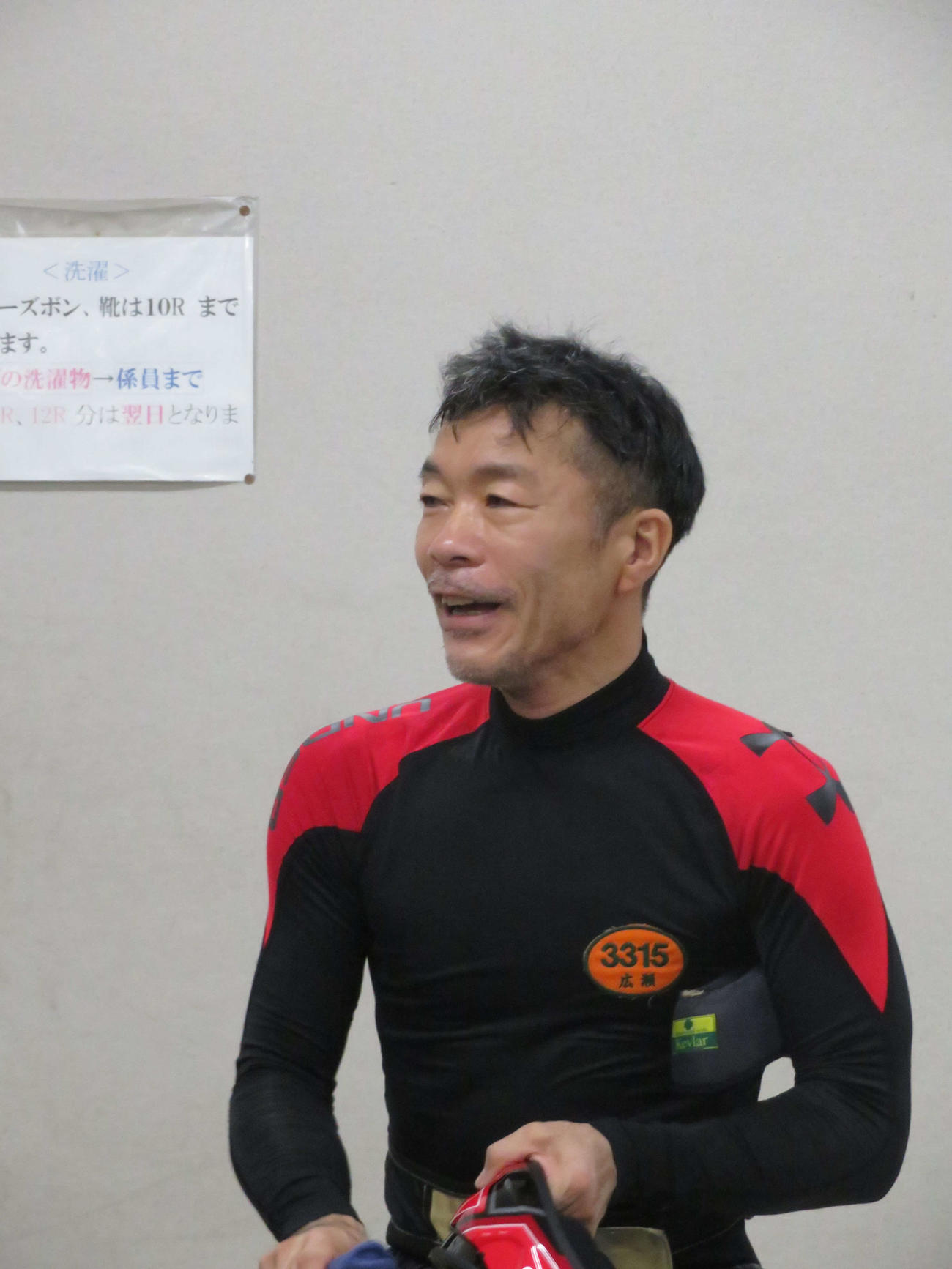 前節V機のパワーを取り戻した広瀬聖仁（撮影・湯田坂賢一）