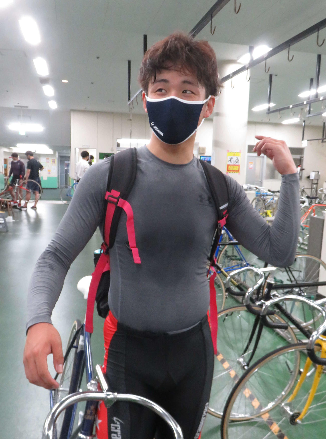 松戸競輪　新フォームに手応えをつかんだ大石剣士（撮影・野島成浩）＝2021年05月28日
