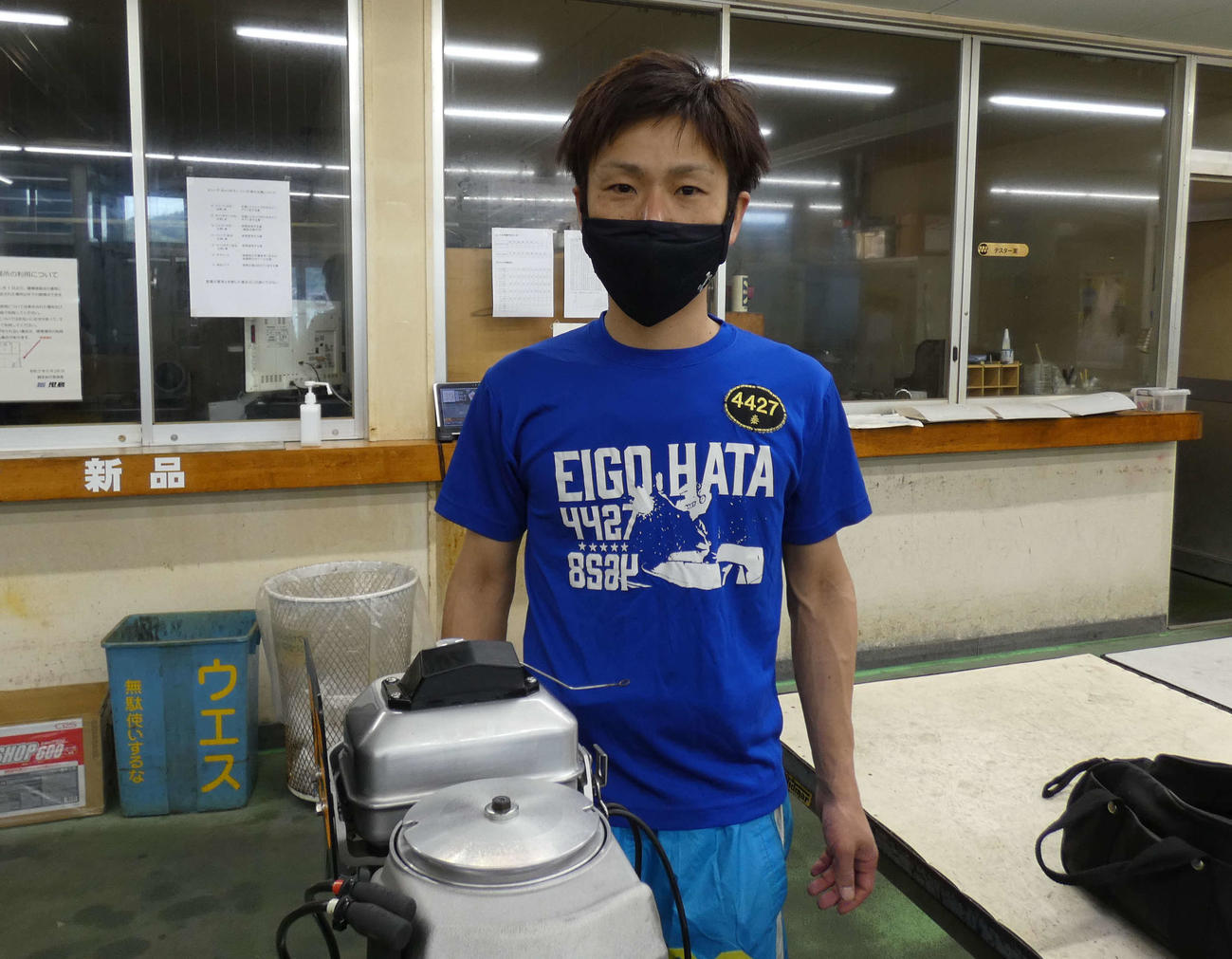 秦英悟は3日目9、12Rに登場する。足の仕上がりに手応えあり。得点を加算するか（撮影・前原一樹）