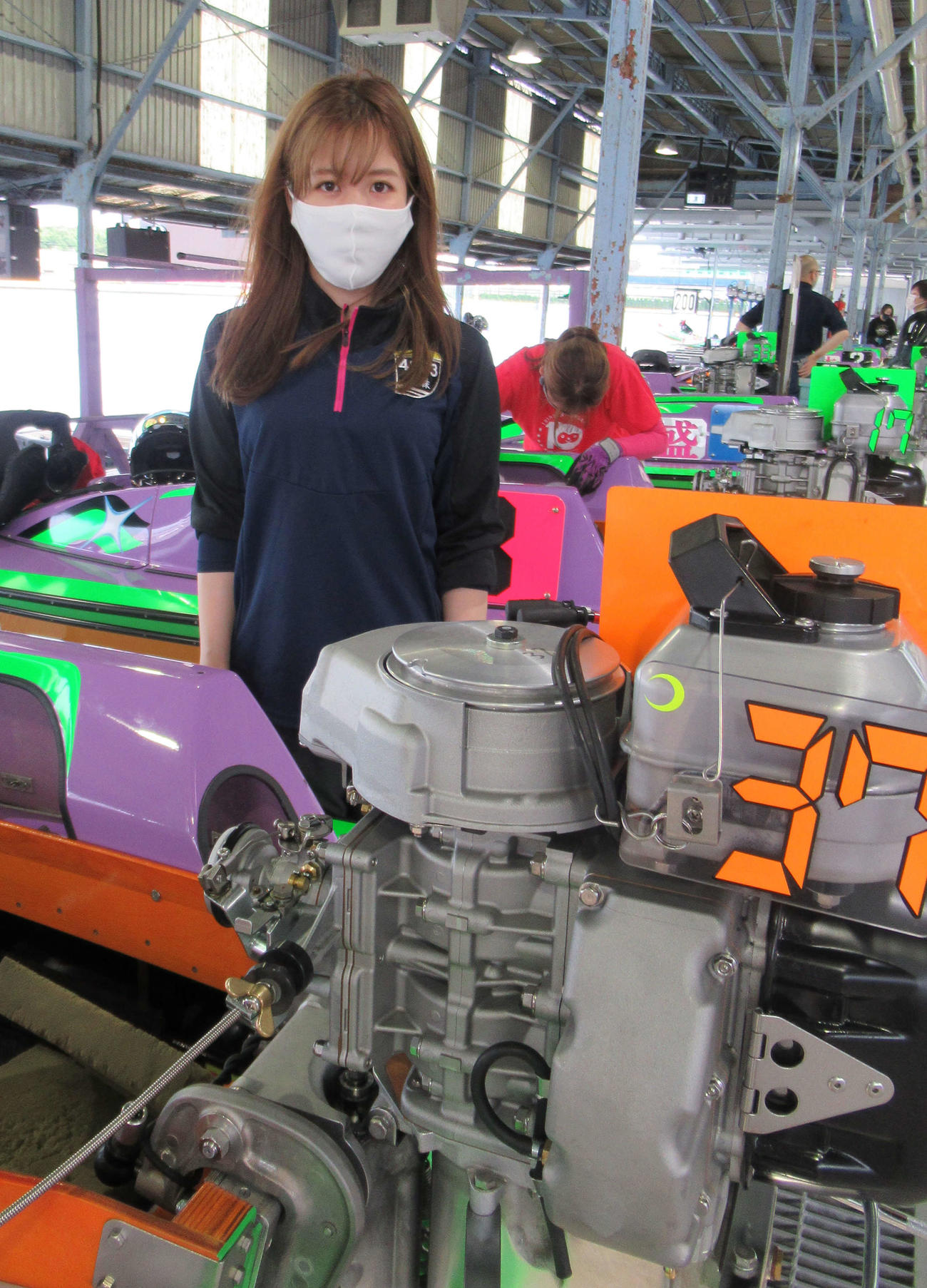 住之江巧者の実森美祐が好素性の37号機をゲットした（撮影・奈島宏樹）