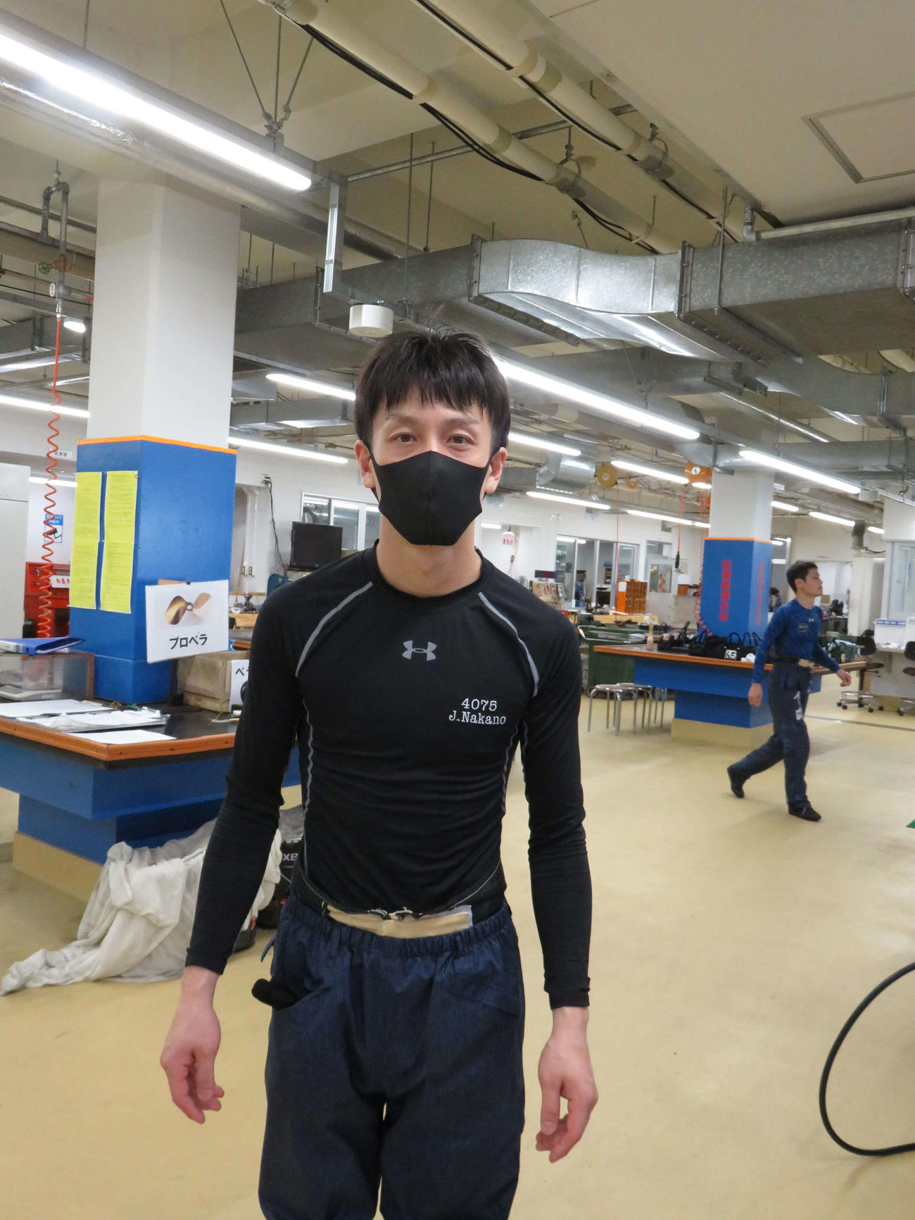 中野次郎が弟子の永井彪也に負けない走りを誓う（撮影・窪寺伸行）