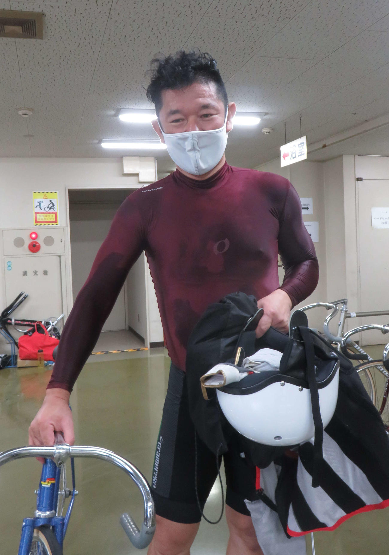 オープニングレースを快勝した柴田健（撮影・栗田文人）