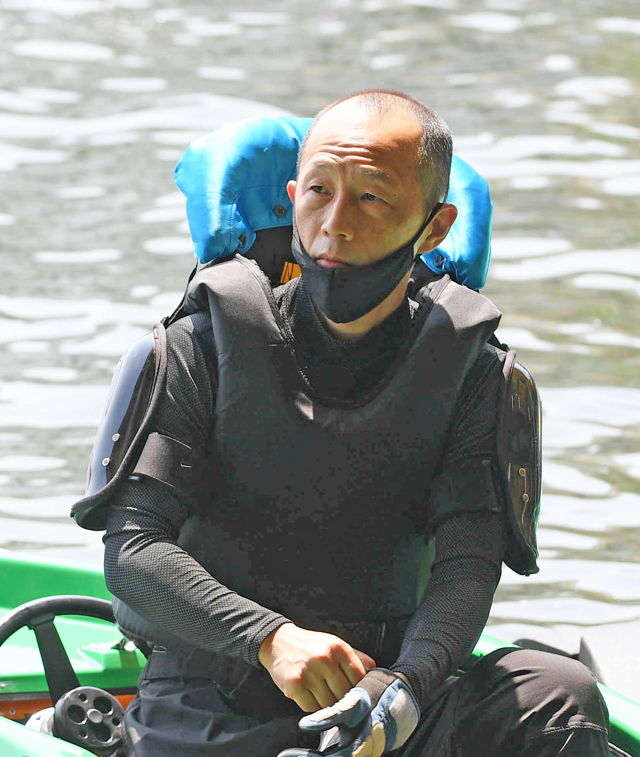 準優10Ｒは安田政彦がインから押し切り優出一番乗りを決める（撮影・滝沢美穂子）