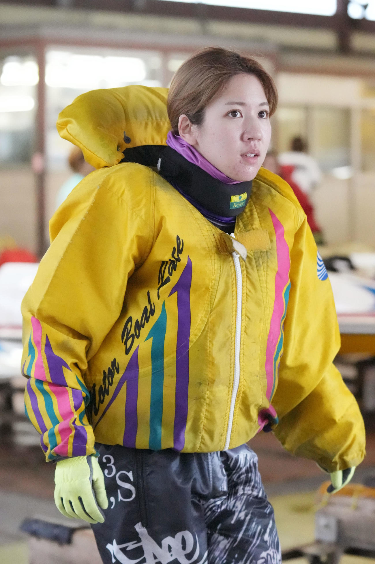 4レース1着の実森美祐（撮影・森本幸一）