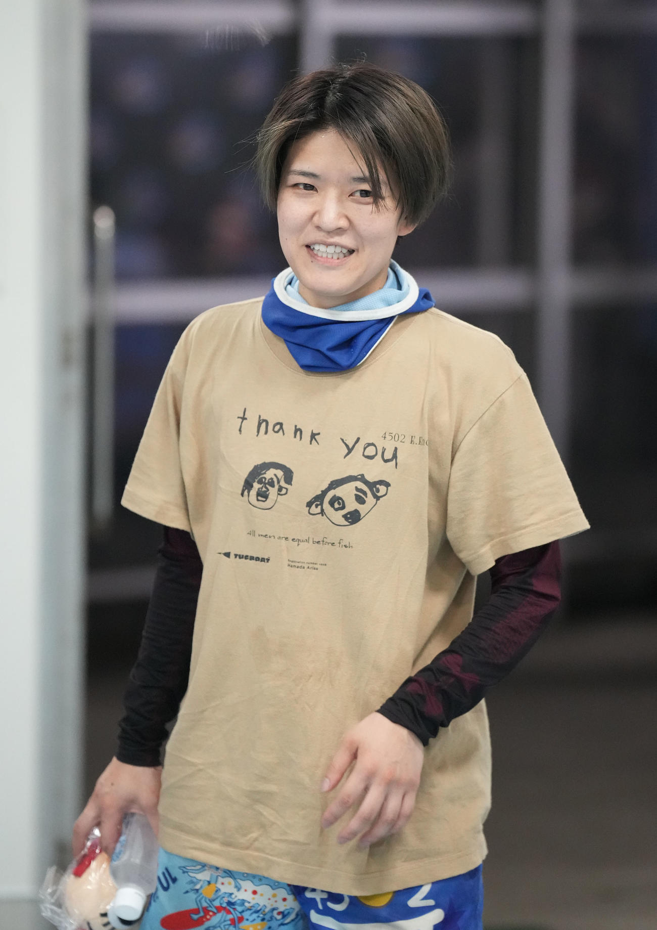 ヴィーナスシリーズ第6戦ムーンライトプリンセス決定戦　第5日準優勝戦　10R準優勝戦1着の遠藤エミ（撮影・森本幸一）