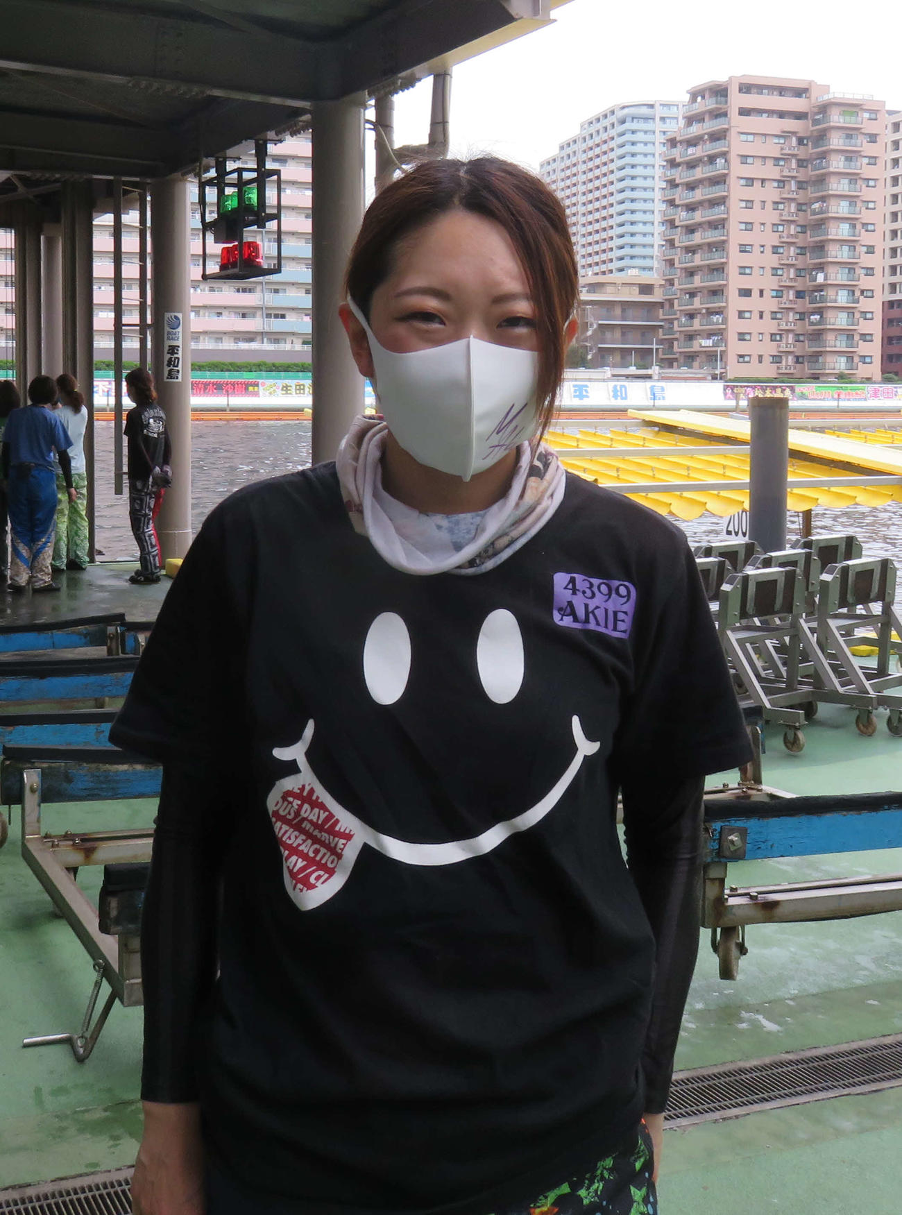 初日ドリーム戦でインから逃げ切りを狙う松本晶恵