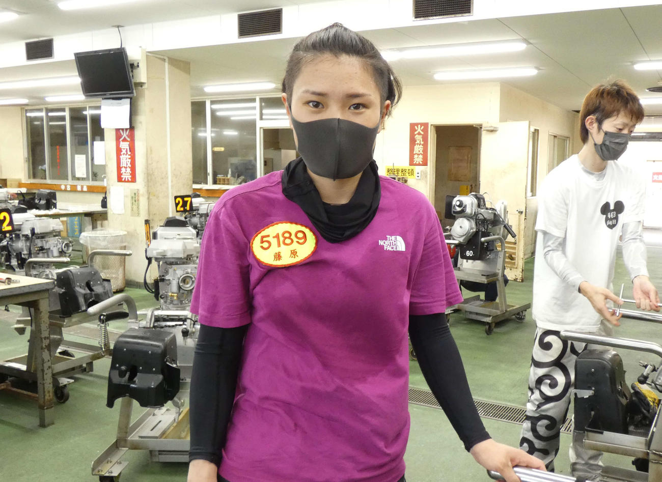 地元に初参戦する藤原早菜。目標は連に絡むことだが、どうせならデビュー初勝利して欲しい！（撮影・前原一樹）