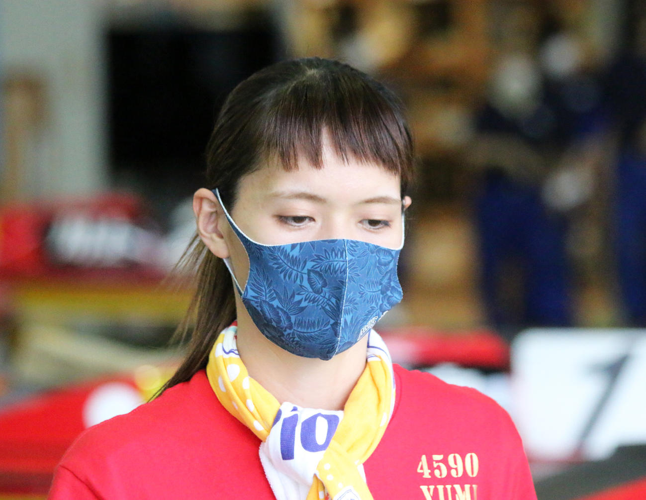 初日快勝した渡辺優美が38号機を相棒に活躍を誓った（撮影・中森亮）