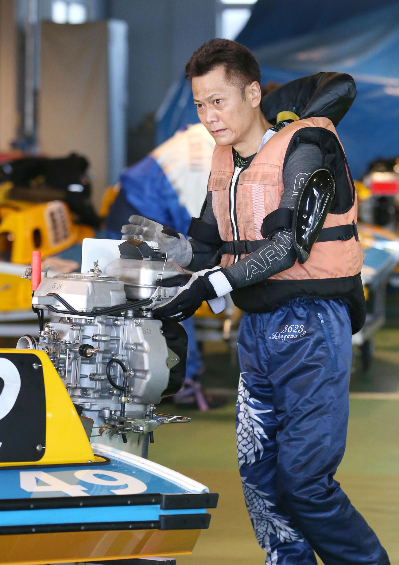 深川真二が強敵2人を気合で振り切った（撮影・上山淳一）