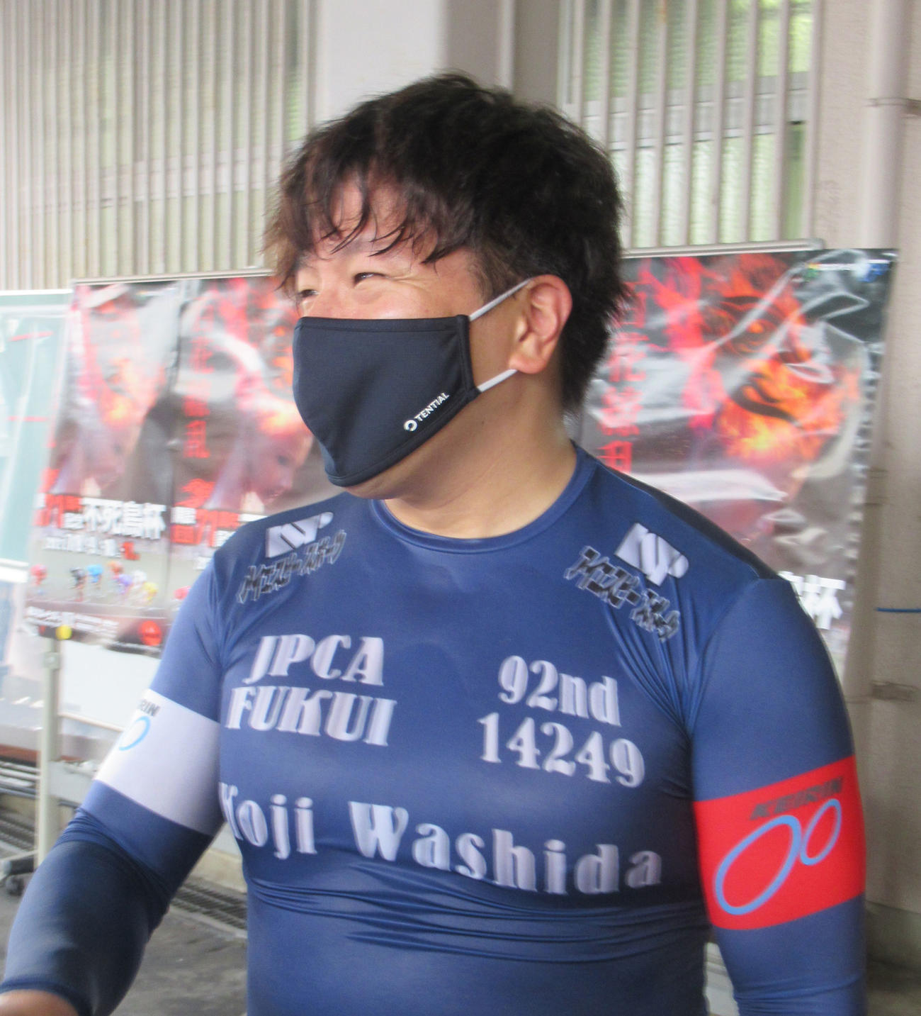 2予・8Rで地元勢最初の準決進出を決めた鷲田幸司（撮影・岡田晋）