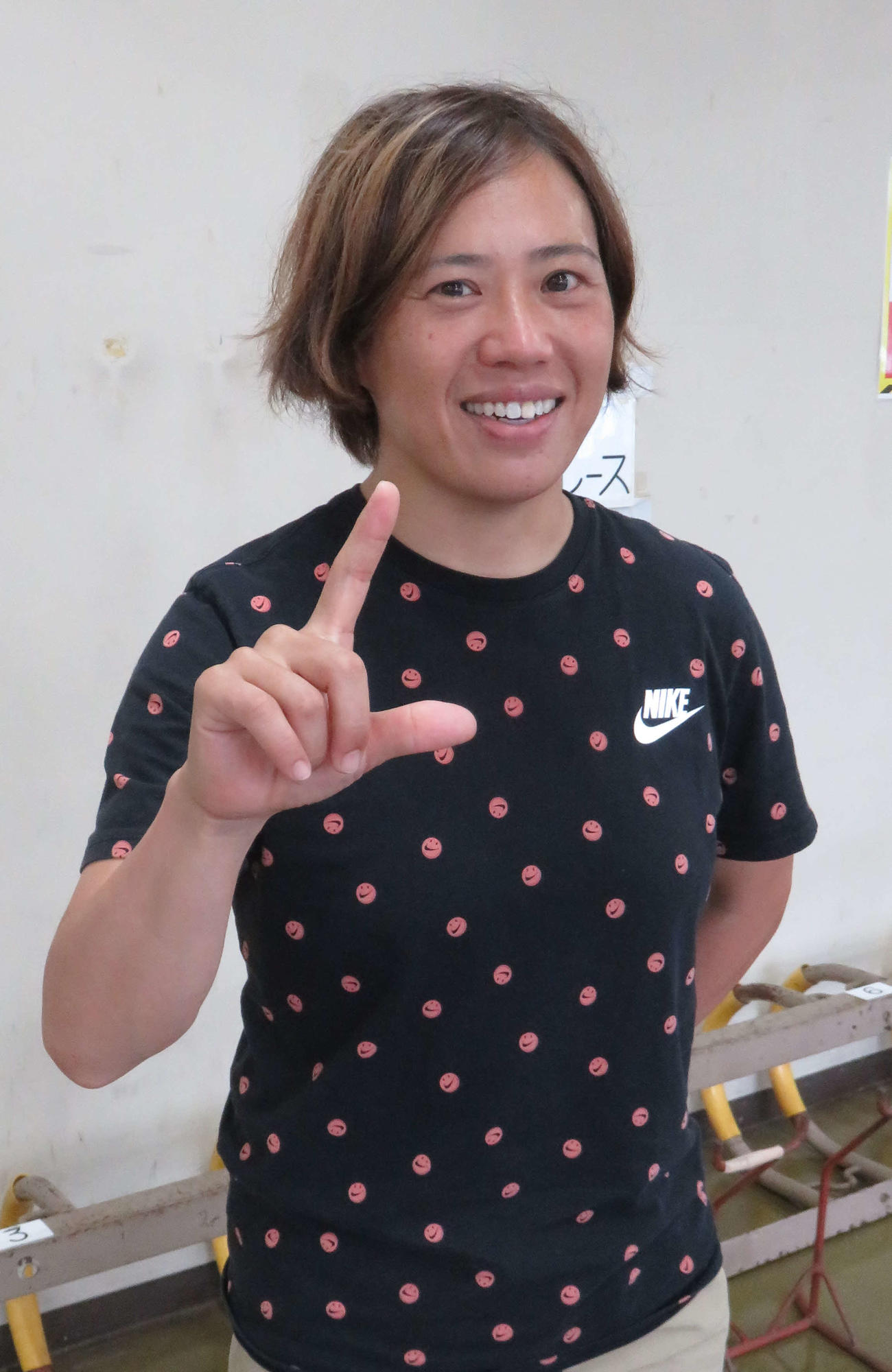 今年初Vへ気合十分の加瀬加奈子（撮影・野島成浩）