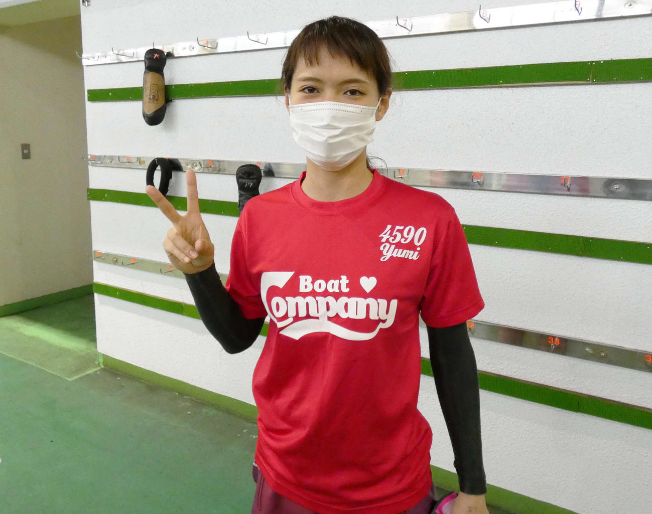 渡辺優美が48号機に確かな手応え。初日2走で上位着に絡み好発進といく（撮影・前原一樹）