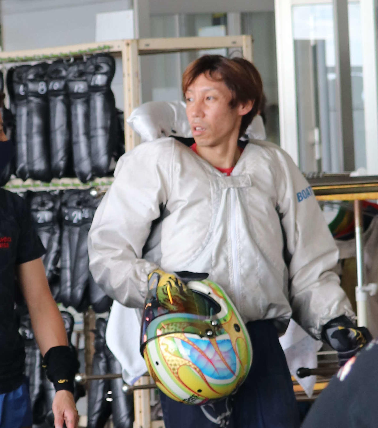丸岡正典が4日目8Rを逃げて勝負駆けに成功。準優11Rも俊敏ハンドルで優出を狙う（撮影・神田成史）