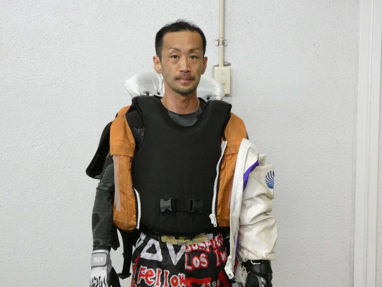 12R優勝戦1枠を手にした船岡洋一郎。足の仕上がりも良好。イン速攻でVゴールだ（撮影・前原一樹）