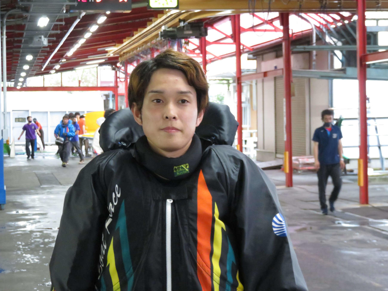 準優12R2着で優出した馬場剛（撮影・窪寺伸行）