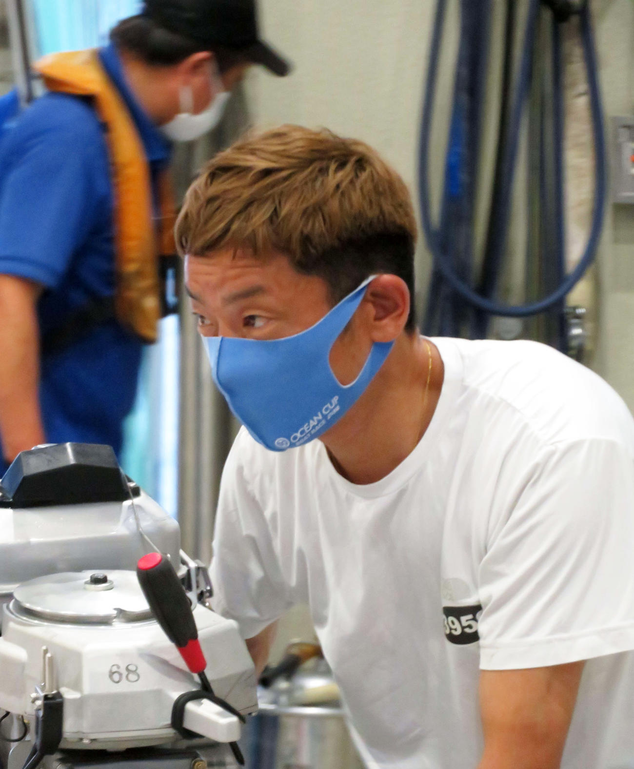 レース足を上積みして巻き返しを図る坪井康晴（撮影・湯田坂賢一）