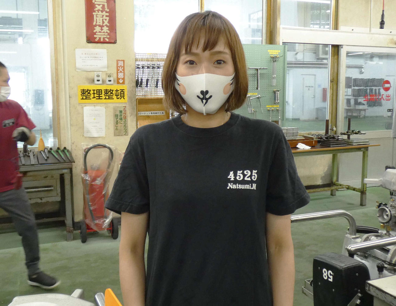 前回Vの47号機を手にした真子奈津実は前検の感触も十分。初日2走で好発進を狙う（撮影・前原一樹）