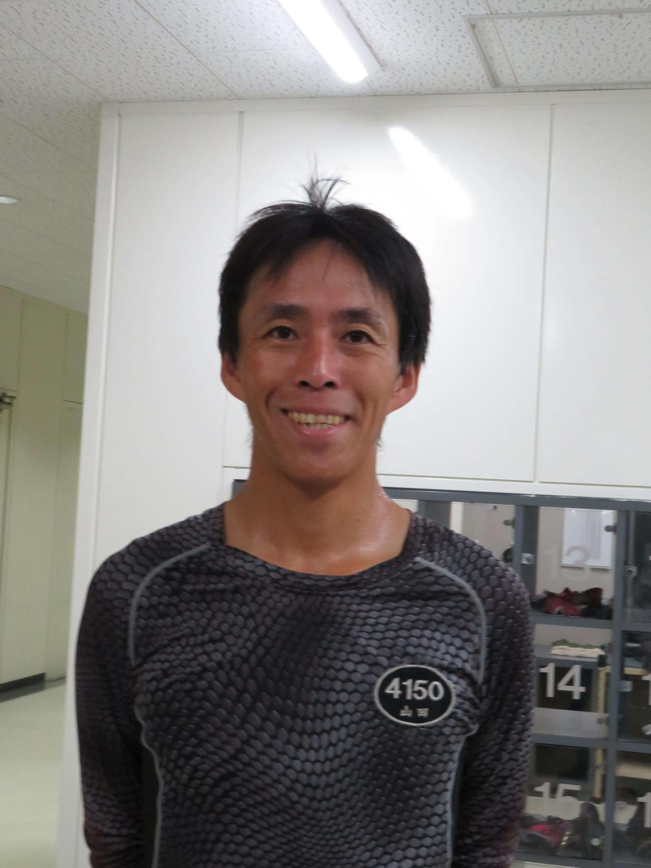 今年2度目の優勝を目指す山田雄太（撮影・湯田坂賢一）