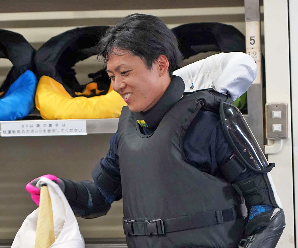 柳沢一が準優12Rを逃げて、優勝戦も1枠だ（撮影・木村重成）