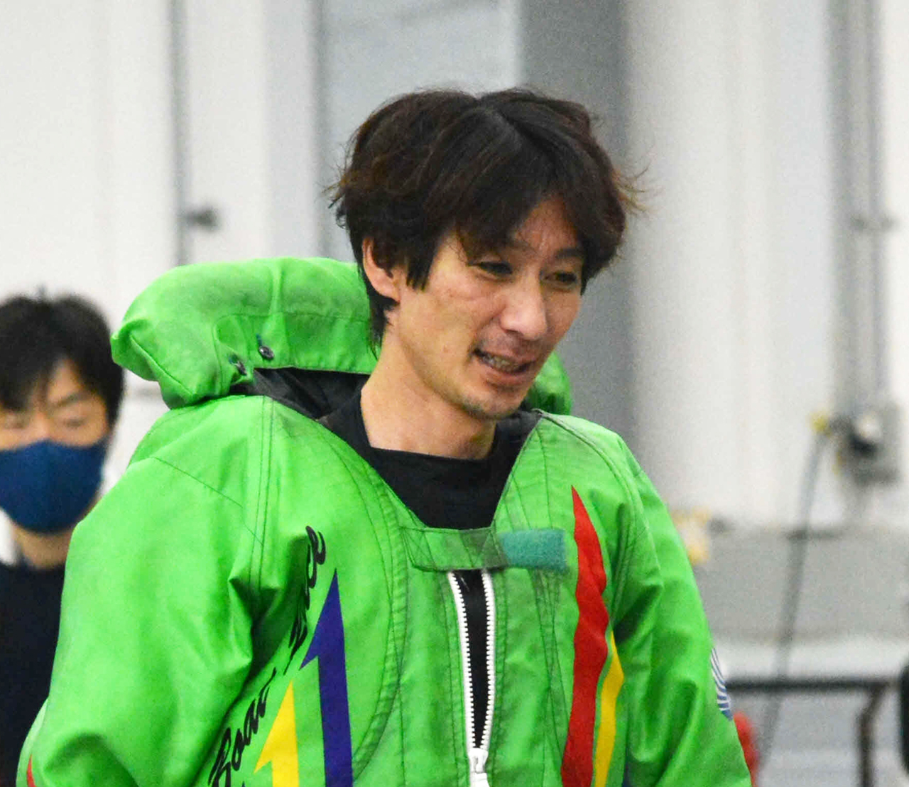 上之晃弘が予選突破へ、立て直しを図る（撮影・栗原ひろ人）