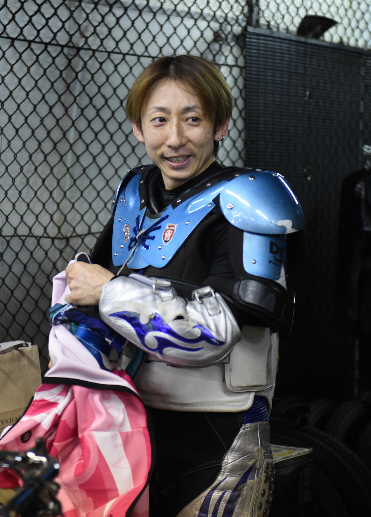 予選3Rで1着の平田雅崇は笑顔を見せる（撮影・柴田隆二）