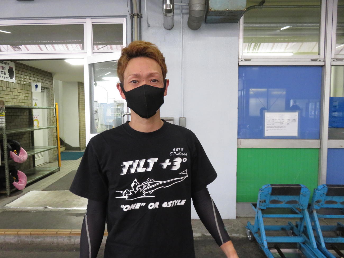 早くも仕上がり良好の佐藤翼（撮影・窪寺伸行）