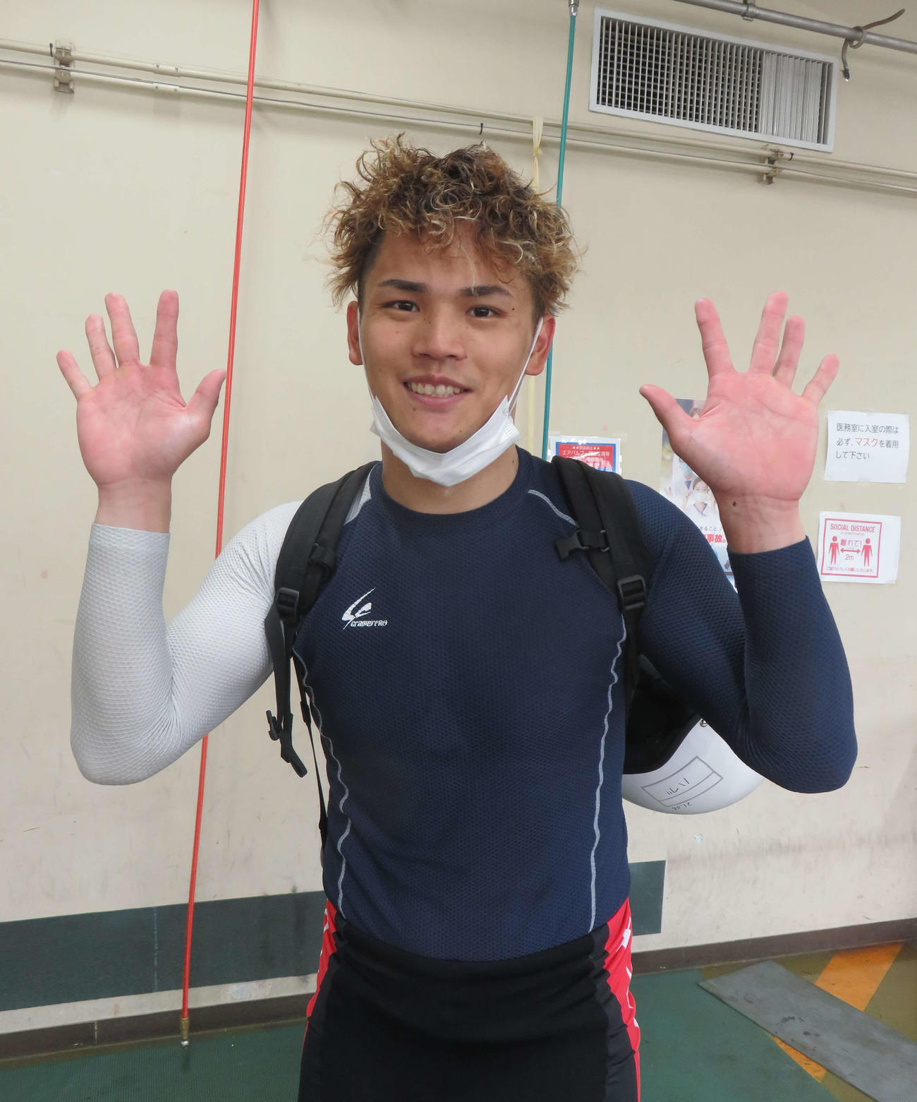 特昇初戦を快勝し、通算10連勝とした新鋭・土生敦弘（撮影・栗田文人）