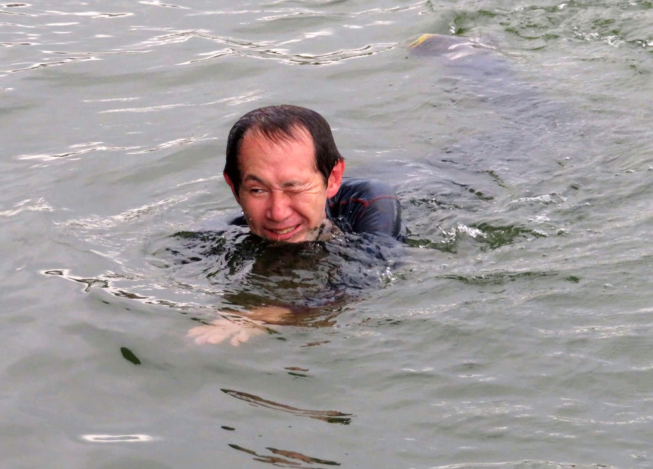 野長瀬正孝が通算2000勝を達成し水神祭が行われた（撮影・古村亮）