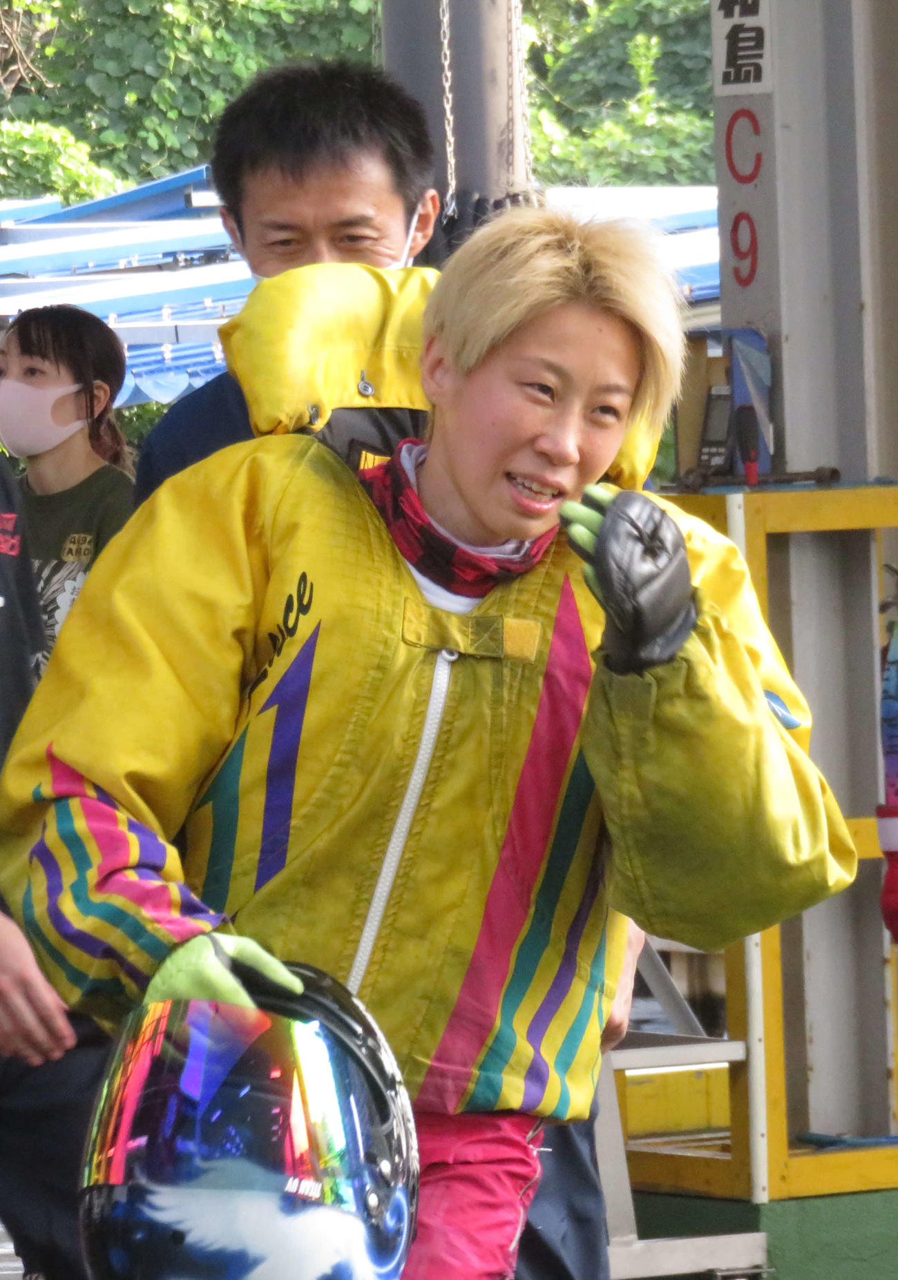10Rでシリース初勝利に笑みを見せる藤原菜希