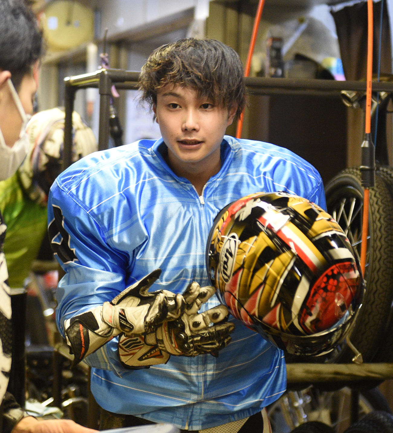花田一輝が強烈なスピードで、予選3Rを快勝した（撮影・柴田隆二）