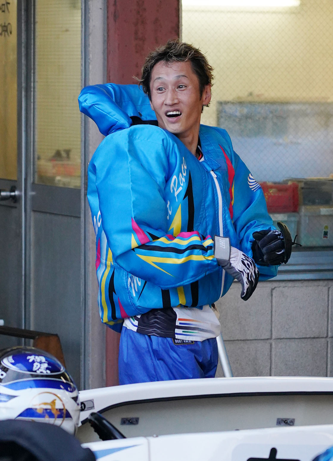 1着の白井英治（撮影・森本幸一）